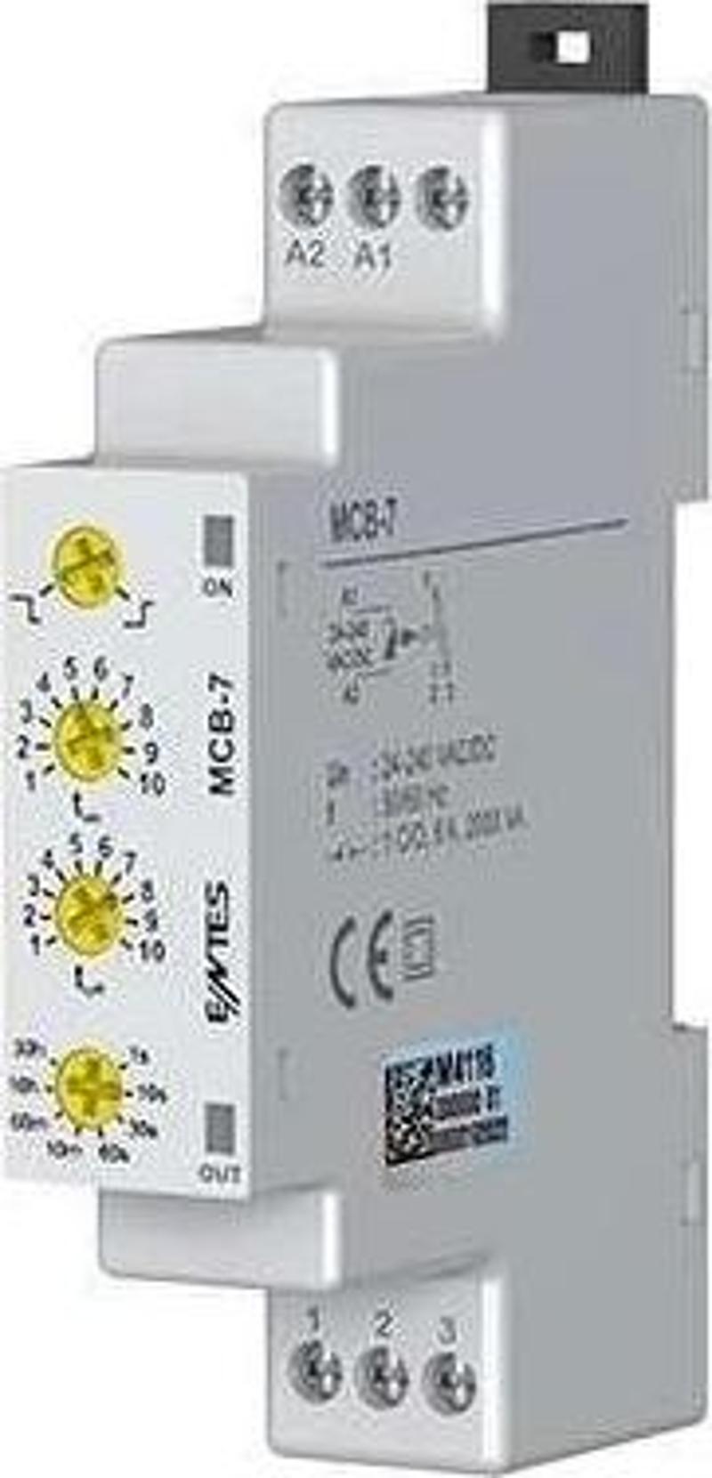 MCB-7 Yassı Tip Çift Zaman Ayarlı Role