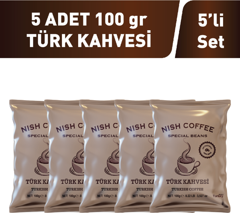 Nish Türk Kahvesi 5 x 100 gr