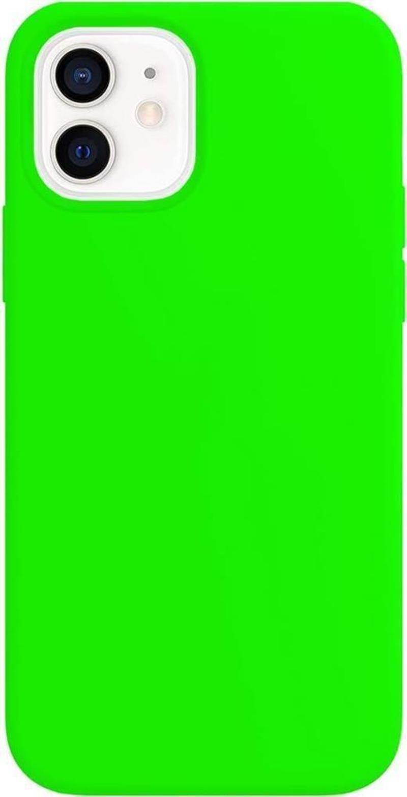 iPhone 11 ile Uyumlu Rubber S Kılıf Neon Yeşil