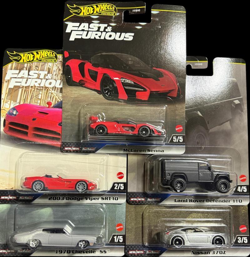 HotWheels Premium Fast & Furious Set 2025 Mix HNW46 -979J