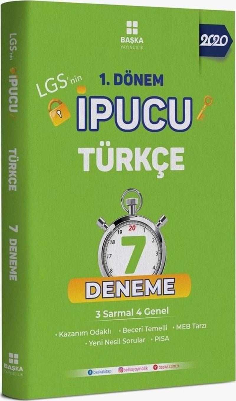 Başka Yayınları 8. Sınıf LGS 1. Dönem Türkçe İpucu 7 Deneme