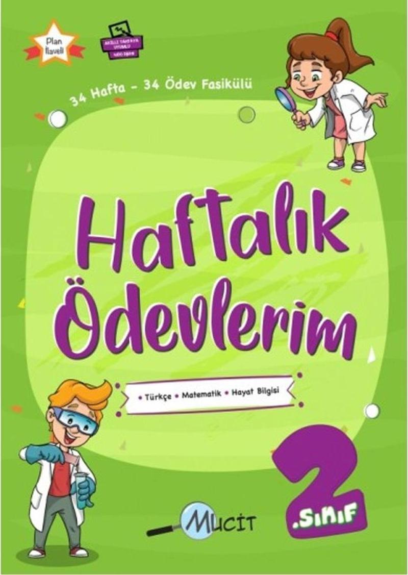 Mucit Yayınları 2. Sınıf Haftalık Ödevlerim