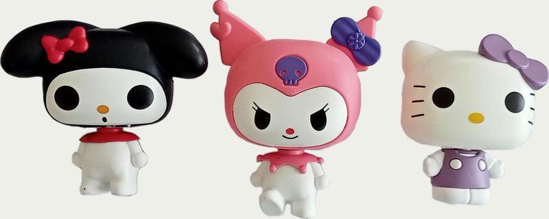 Hello Kitty, Kuromi, My Melody 3 Lü Figür Seti