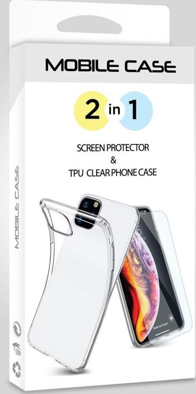Mobile Case Galaxy A50 ile Uyumlu 2in1 Set