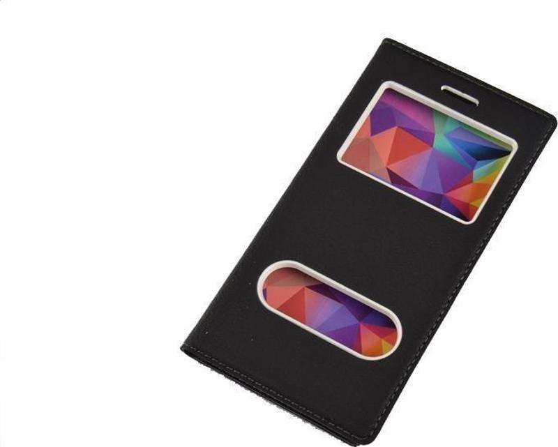 Xperia XZ ile Uyumlu Suni Deri KK-147 Kapaklı Koruma Kılıfı Siyah