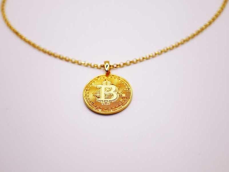 14 Ayar Bitcoin Kolye