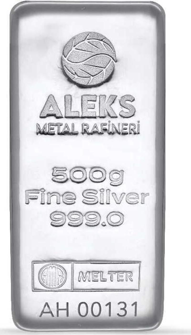 500 gr Aleks Metal Rafineri Külçe Gümüş