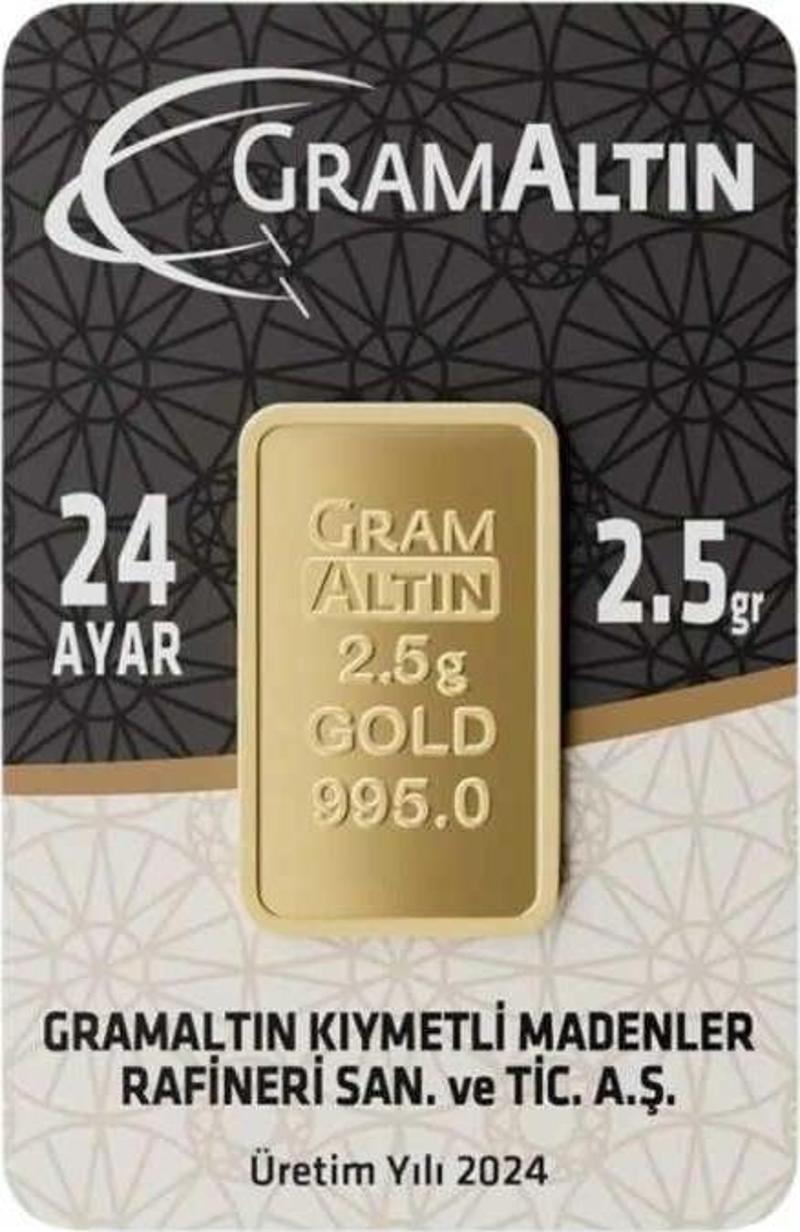 2,5 gr 24 Ayar  Külçe Altın