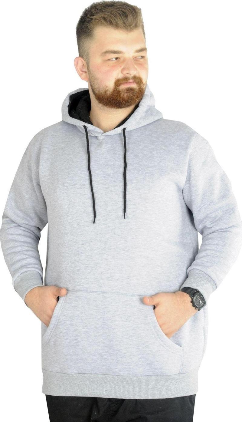 Erkek Sweatshirt Kapşonlu Pocket Basic 20562 Grimelanj