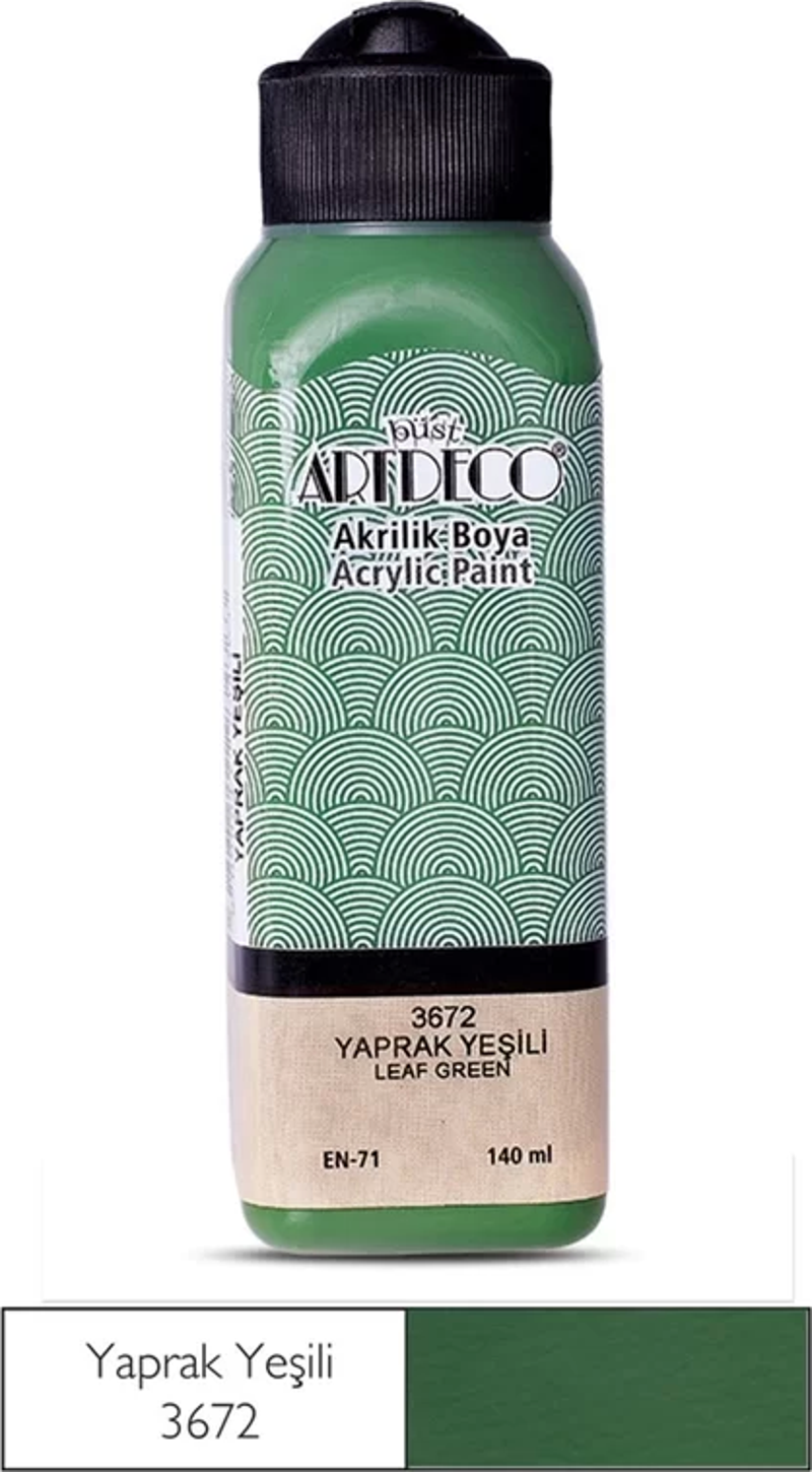 70R AKRİLİK BOYA 3672 YAPRAK YEŞİLİ 140ml