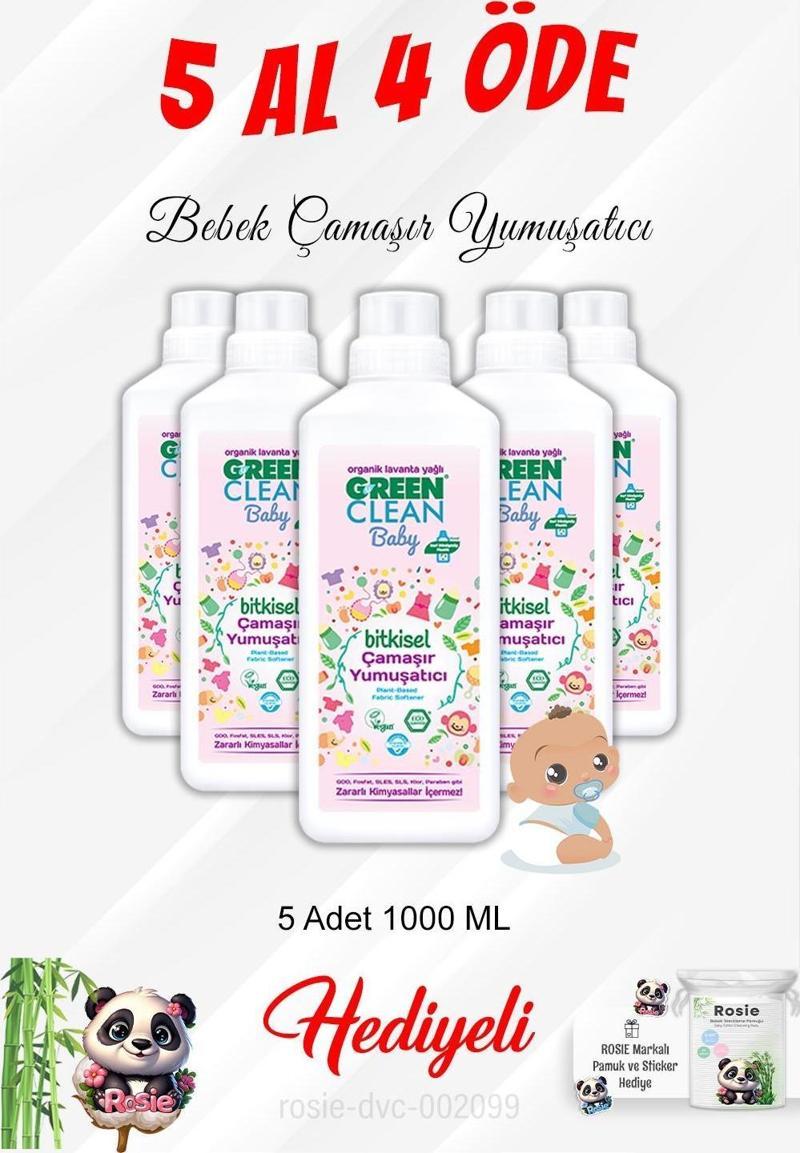 5 Al 4 Öde Bebek Çamaşır Yumuşatıcı 1000 ML ve Rosie Pamuk