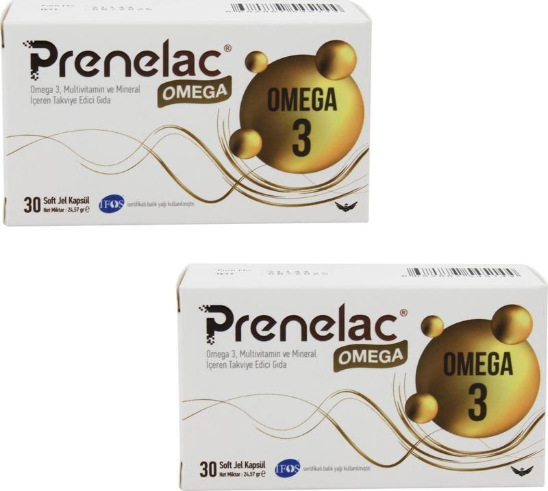 Omega 3 Takviye Edici Gıda 30 Soft Jel Kapsül 2 ADET