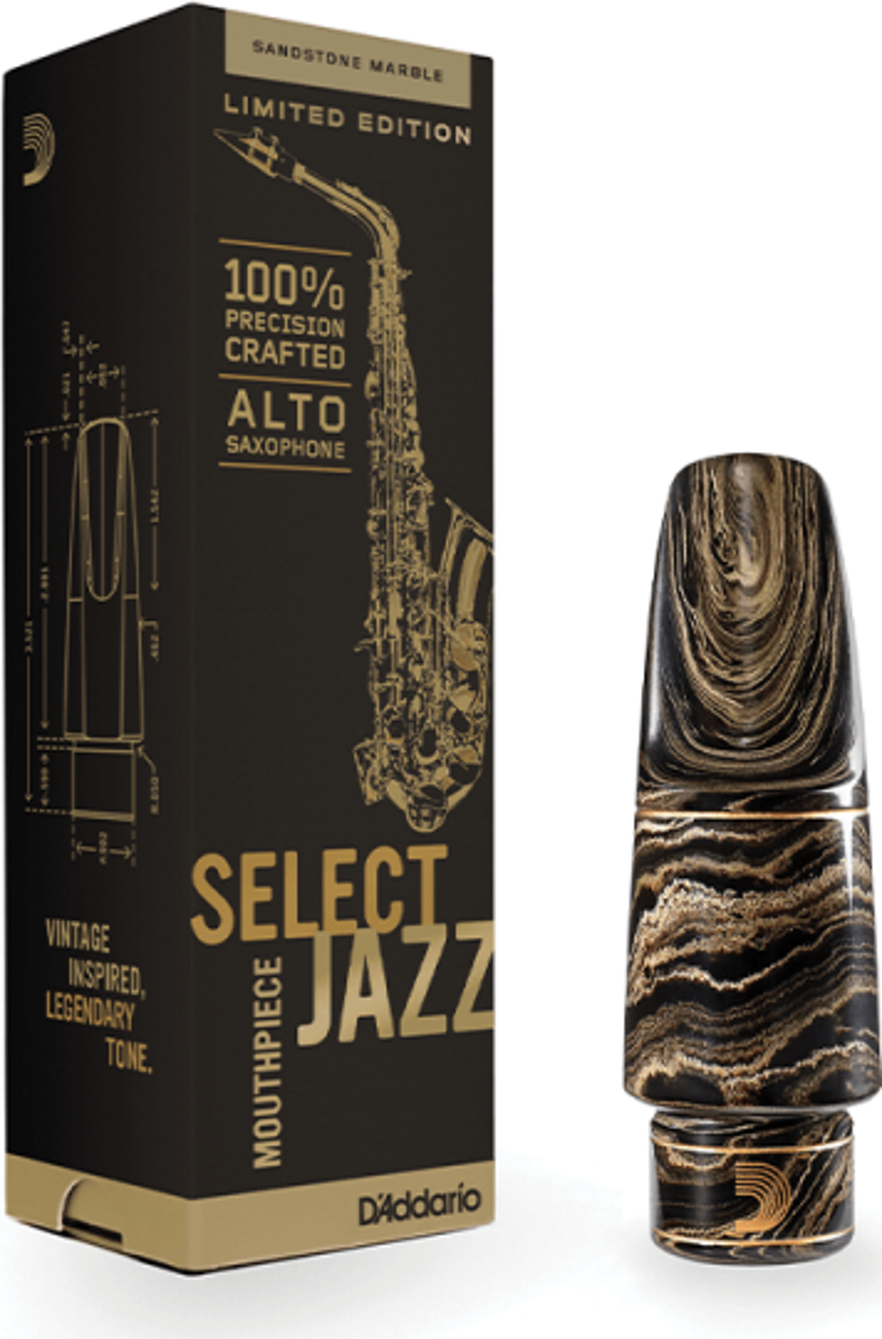 D\'Addario Woodwinds Select Jazz D7M Marble Alto Saksafon Beki