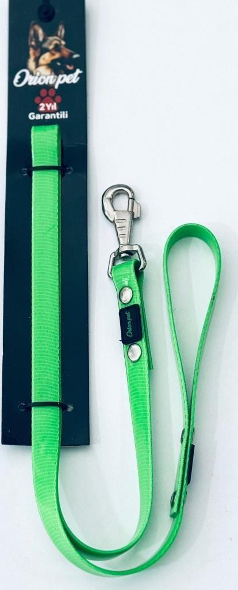 Silikon Kaplı Köpek Gezdirme Kayışı Yeşil 2X127 Cm