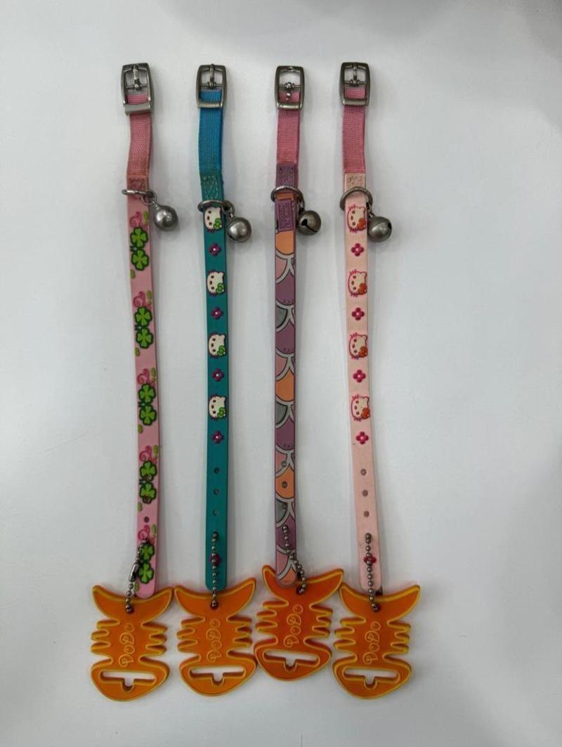Desenli Silikon Kedi Boyun Tasması 1x30 Cm