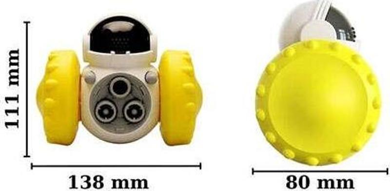 Pet Interaktif Ödül Dağıtım Robotu Sarı 13.8X8 Cm