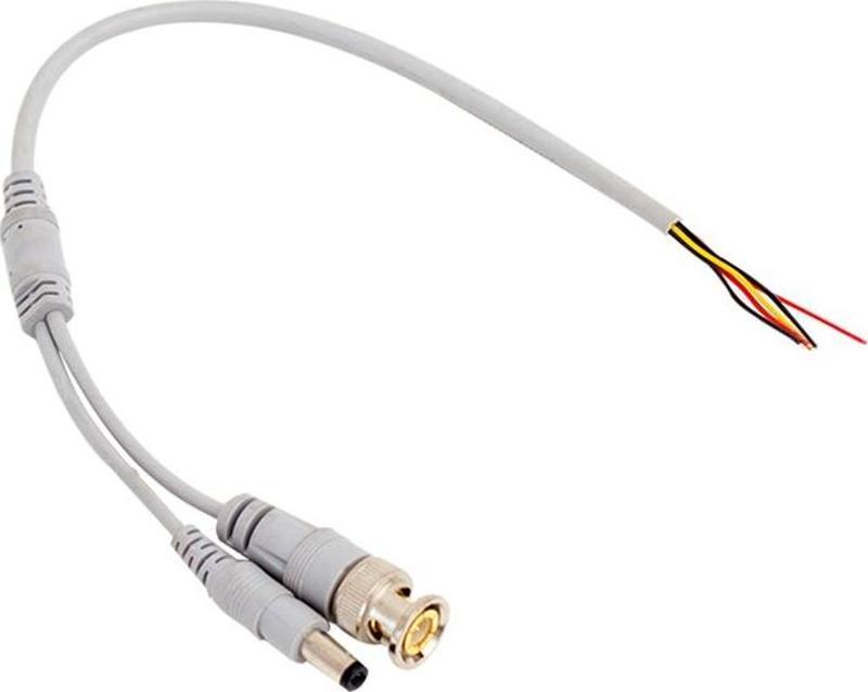 BNC Güvenlik Kablosu Power Jacklı 30 Cm