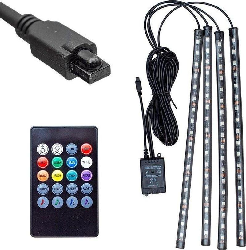 Ayt Powermaster Sese Duyarlı Araç İçi Rgb Led Animasyon Oto Led Aydınlatma 12 Volt Su Geçirmez