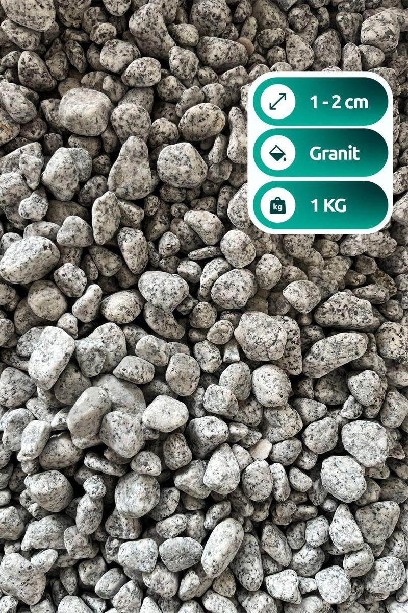 Granit Taş 1-2Cm Dolomit Taşı Bahçe Süs Akvaryum Taşı Taşı Dere Çakıl Taşı 1 Kg