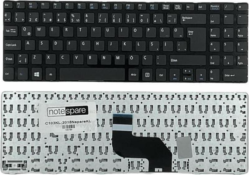 Casper Nirvana H36Y-L Uyumlu Laptop Klavye Çerçeveli