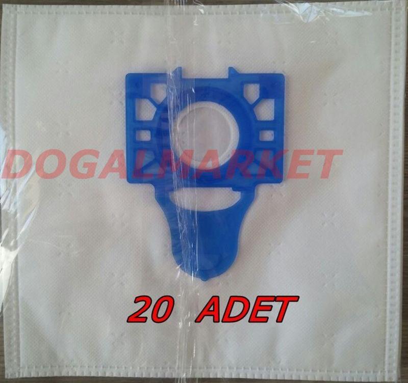 S 6355 Elektrikli Süpürge Toz Torbası 20 Adet