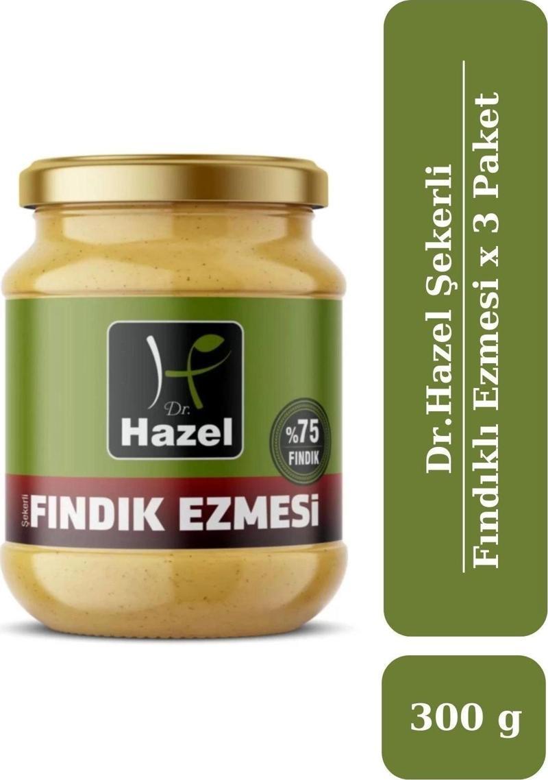 Drhazel Şekerli Fındık Ezmesi 300 g x 3 Paket