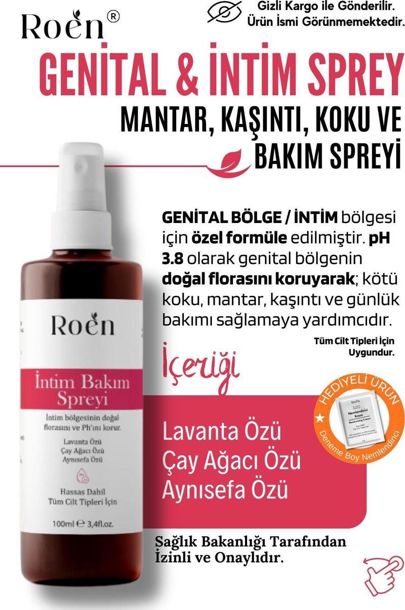 Genital Bölge Koku Giderici, Kaşıntı, Akıntı Ve Mantar Giderici Intim Spreyi Ph 3.8 100 Ml