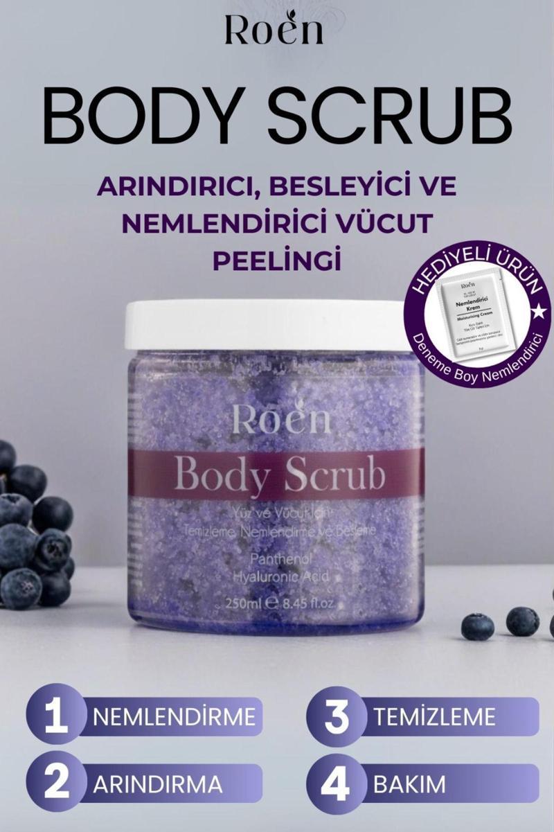 Vücut Peelingi, Body Scrub ,Besleyici, Arındırıcı, Yenileyici Ve Yoğun Nemlendirici Scrub 250Ml