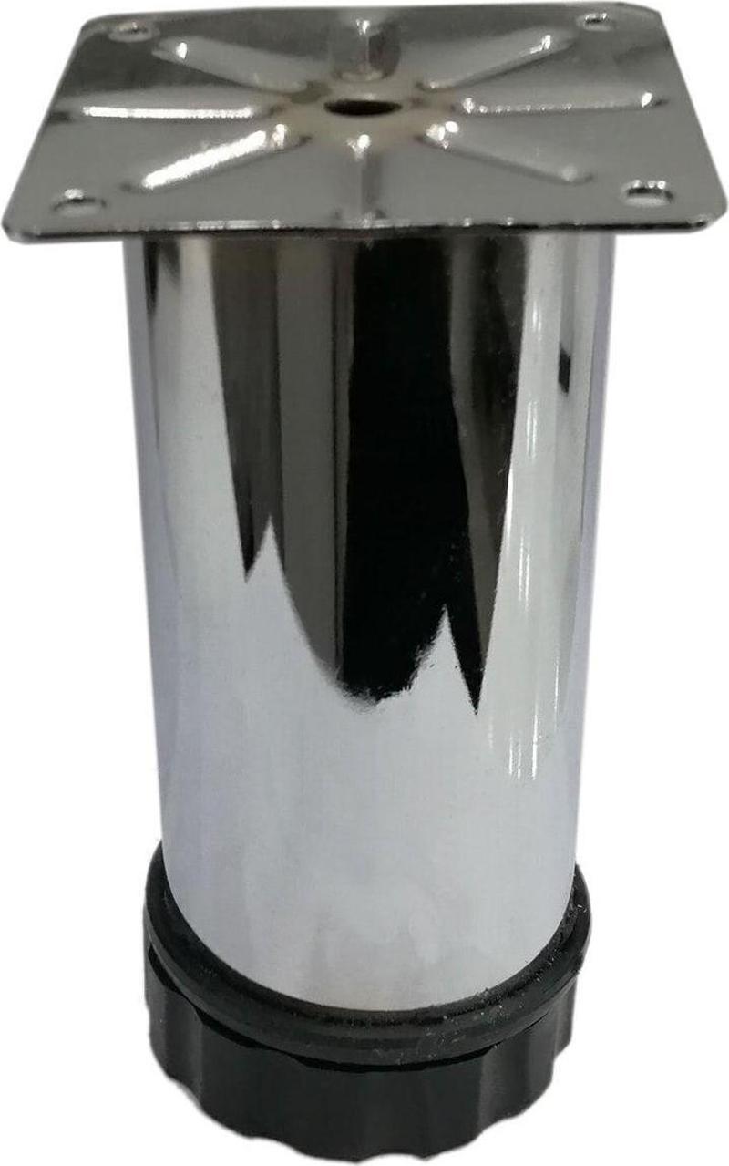 Tablalı Metal Tezgah Dolap Ayağı Çap: 42 Mm Uzunluk: 12 Cm 