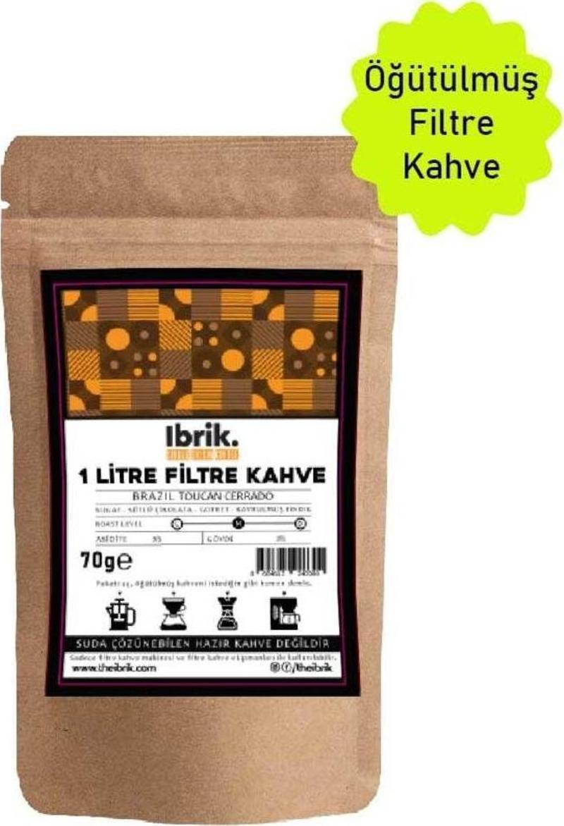 1 Litre Brazil Toucan Cerrado Filtre Kahve 70 Gr.