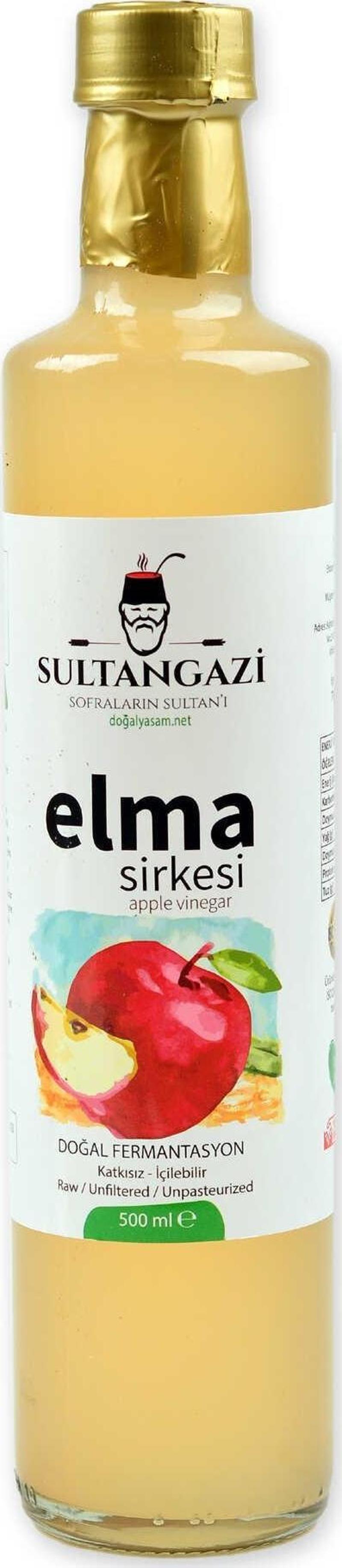  SULTANGAZİ Elma Sirkesi Ev Yapımı 500 ML