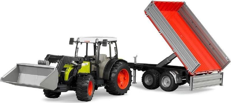 Model Claas Nectis 267F Kepçeli Traktör ve Römork Model Set