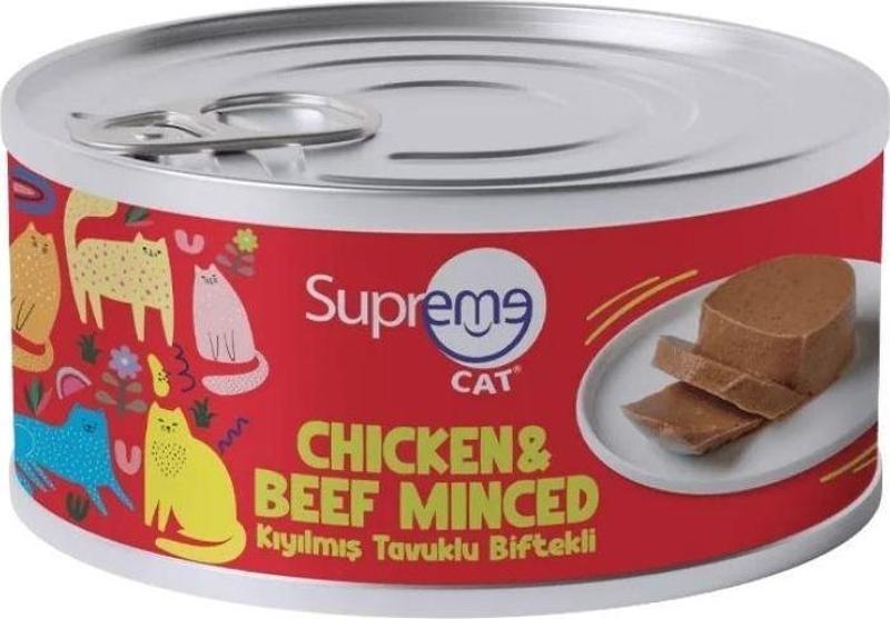 Kıyılmış Tavuklu Biftekli Konserve Mama 85 Gr.