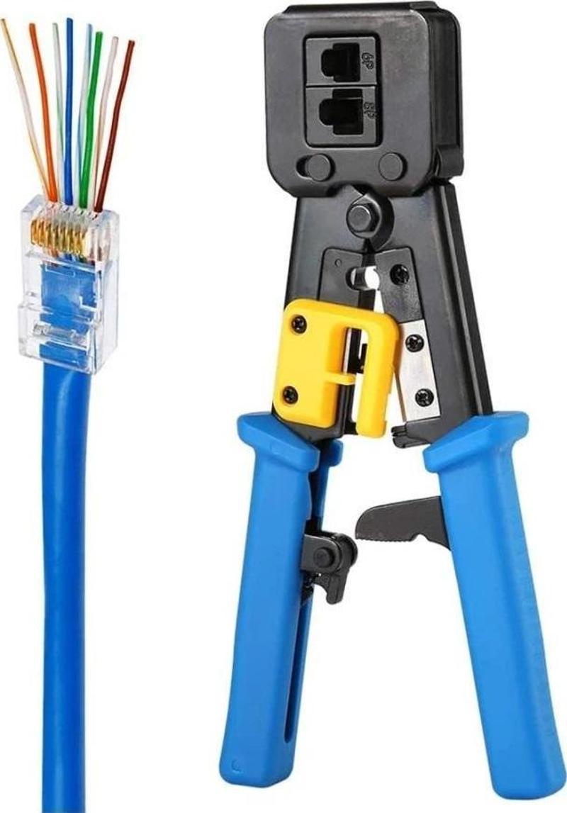 Nif Bilişim Yeni Nesil Rj45 Rj11 Cat5 Cat6 Yeni Nesil sıkma Pensesi NTC-699