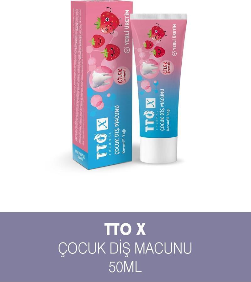 X Çocuk Diş Macunu Çilek Aromalı Karanfil Yağ