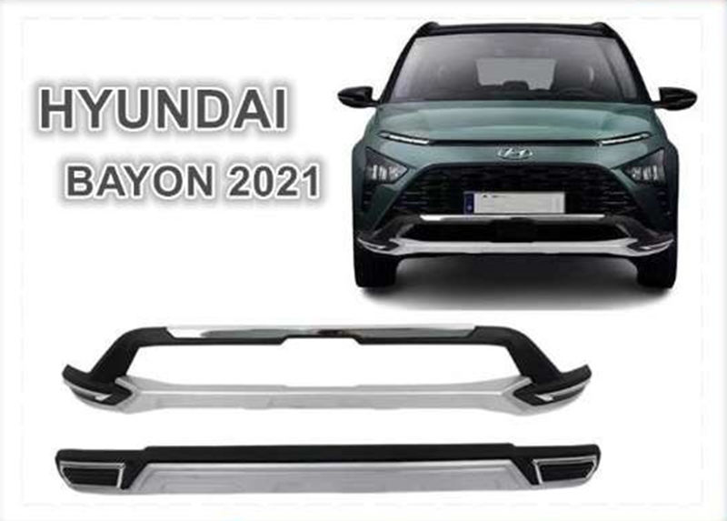 Hyundai Bayon Uyumlu 2021 Sonrası Ön Arka Tampon Koruma Difüzör