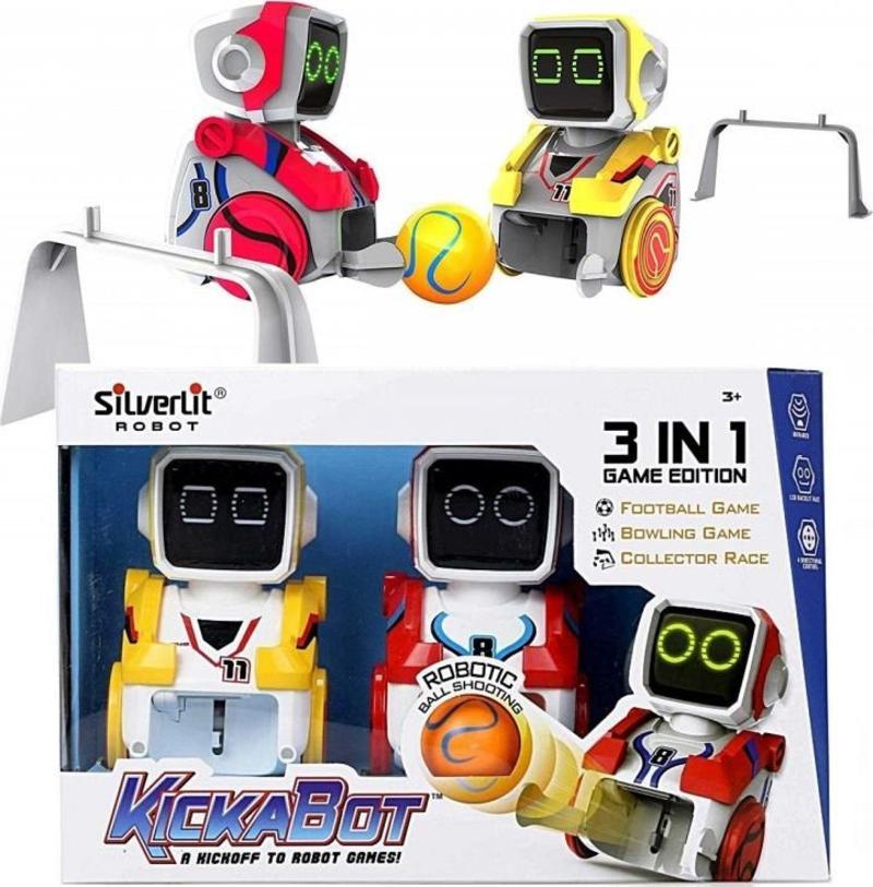 Yarışan Robot Kickabot İkili Robot Set 3in1 arada Set