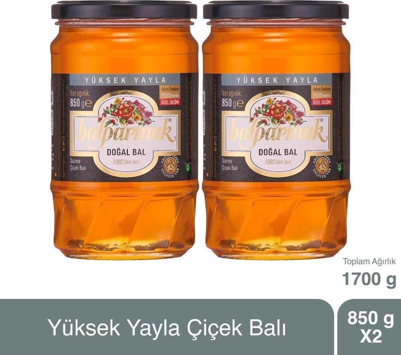 Yüksek Yayla Çiçek Balı (Özel Seçim) 850 g x 2 Adet