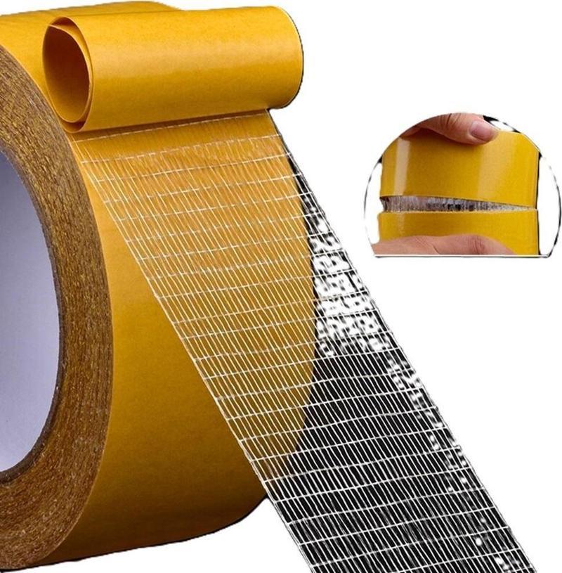 parti parti aksesuar & kostüm Geniş 10 Metre * 5 Cm Çift taraflı Süper Güçlü Yapışkan Yapıştırıcı Bant Isıya Dayan