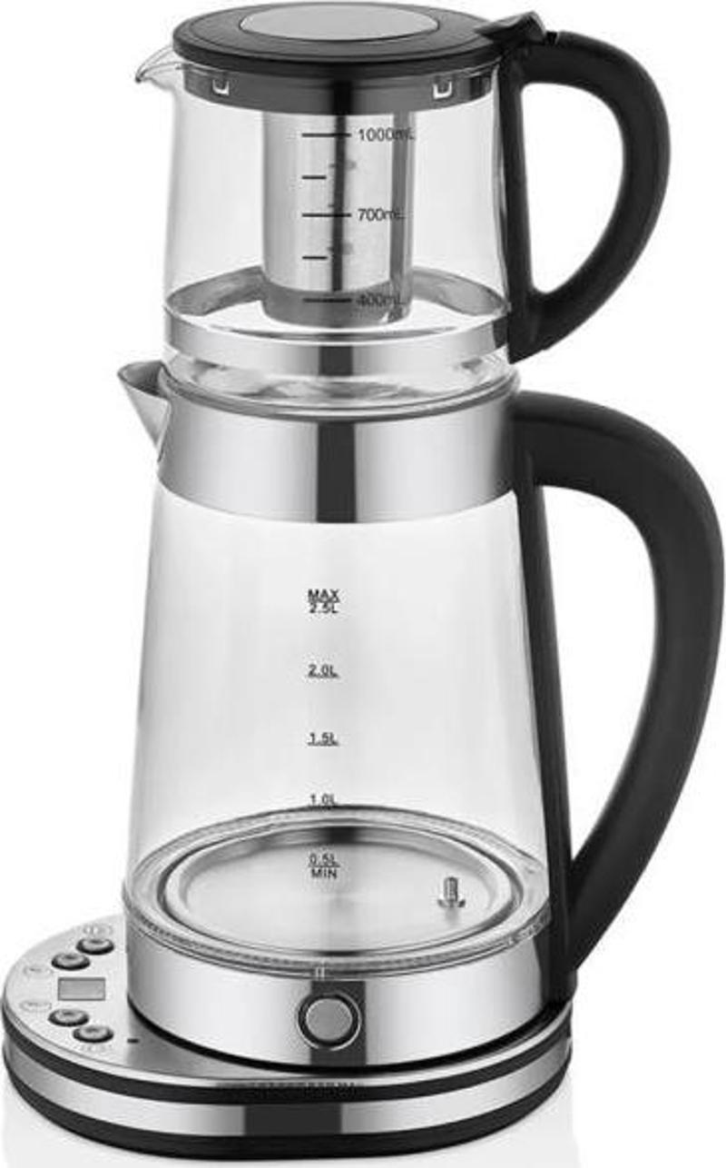 Tea Maker Pro Elektrikli Cam Çay Makinesi TR4319