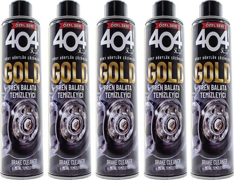 404 Fren Balata Temizleme Spreyi Gold Özel Seri 500 Ml 5 Adet