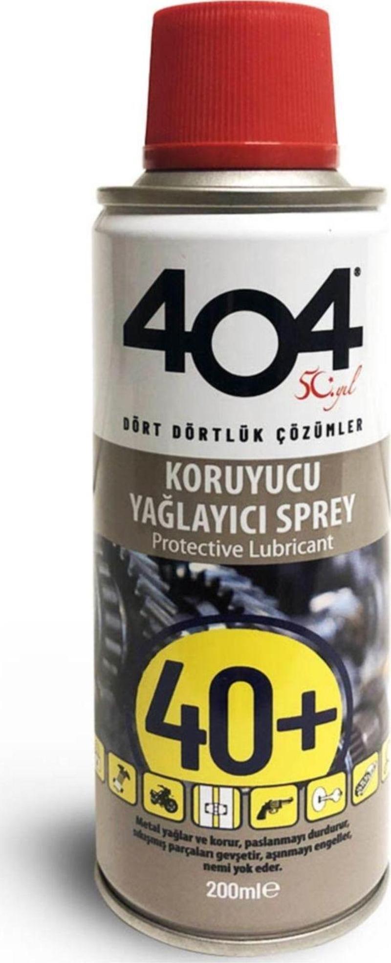 404 Koruyucu Yağlayıcı Sprey 40 200 Ml 30 Adet (1 Koli)
