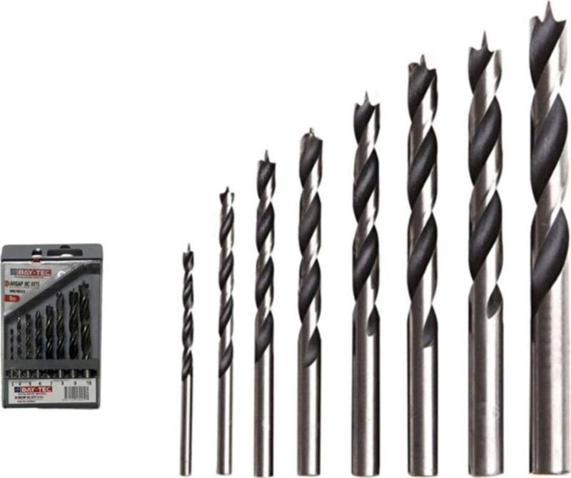 Baytec Bay-Tec 8 Parça Ahşap Metal Delme Uç Seti Hss Uç Seti Mu1803