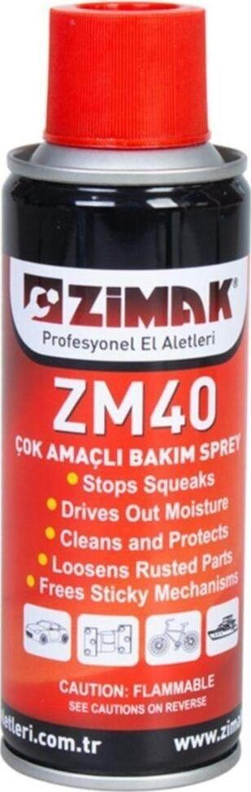 Çok Amaçlı Bakım Yağlama Pas Sökücü Sprey 200Ml Zm40 Zmk-1286