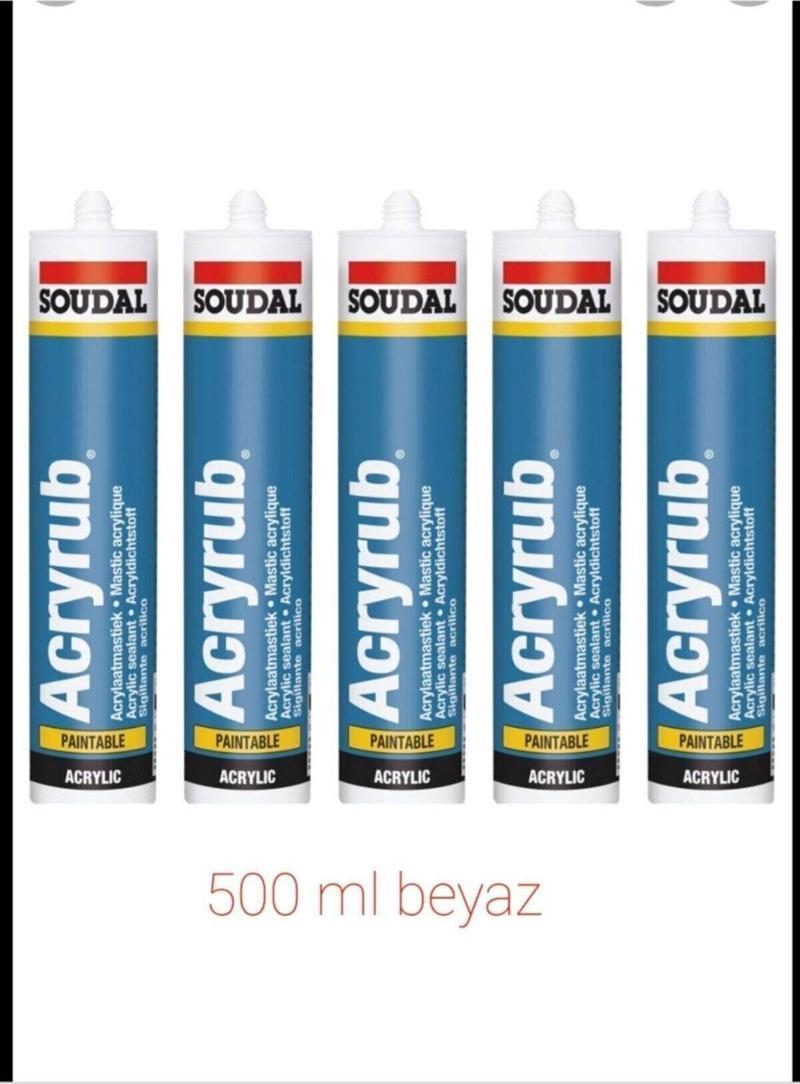 Silikonize Mastik 500Gr Beyaz 5 Adet