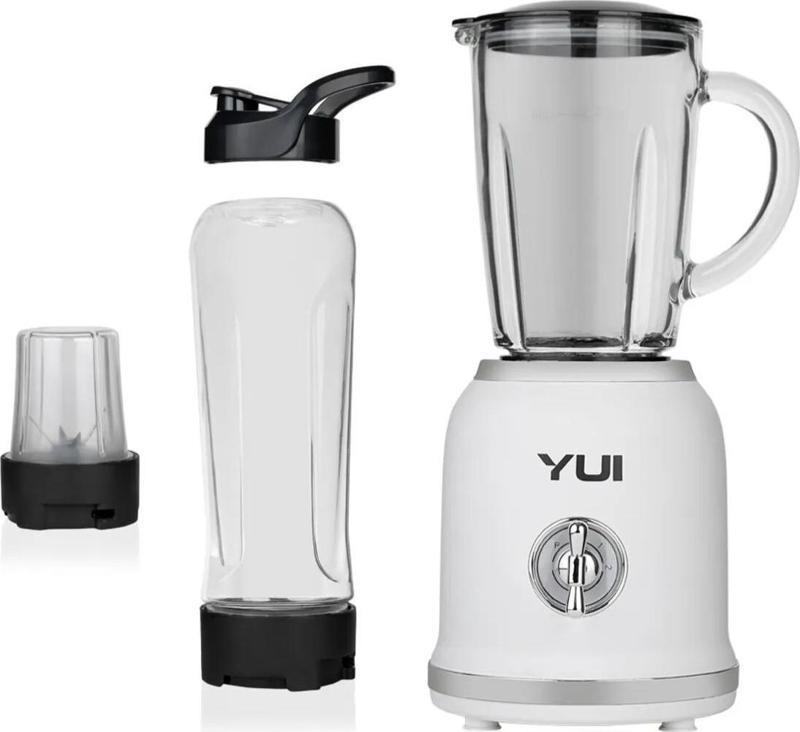 M18 3 in 1 Kişisel Smoothie Retro  Blender -Öğütücü-Cam Doğrayıcı Beyaz (YUI TÜRKİYE GARANTİLİ)