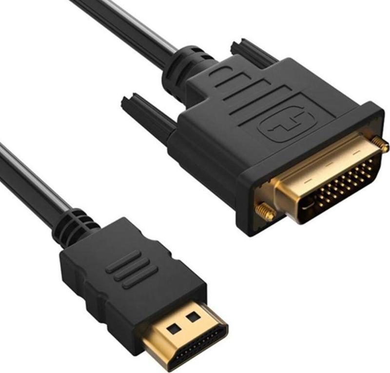 POWERMASTER 5 METRE DVI 24+1 MALE TO HDMI 19P MALE HDMI DVI KABLO