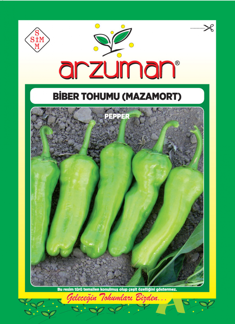 MAZAMORT-ÜÇBURUN BİBER TOHUMU 10 GR ORT 1200 AD TOHUM