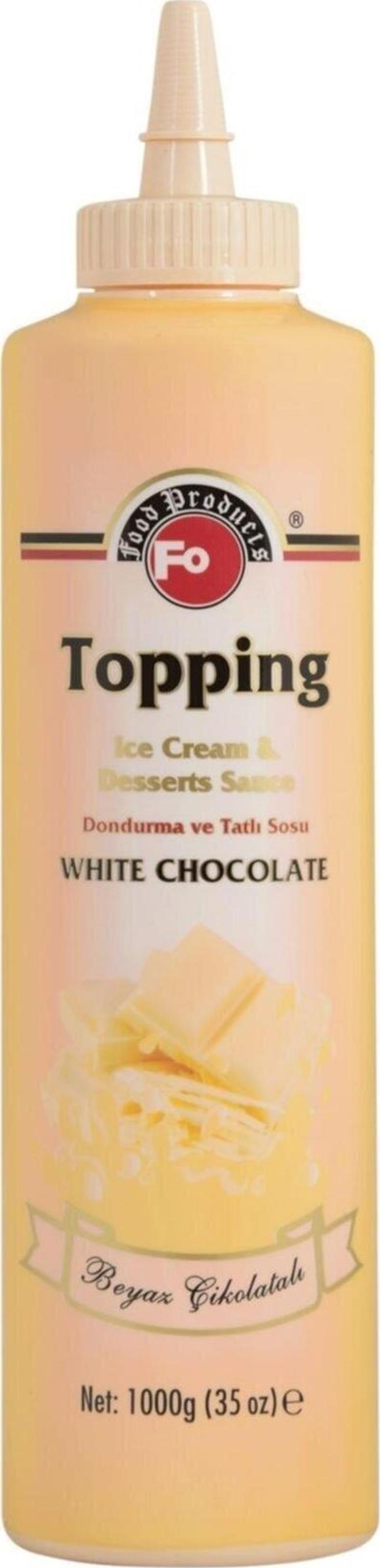 Beyaz Çikolatalı Topping Sos 1 kg