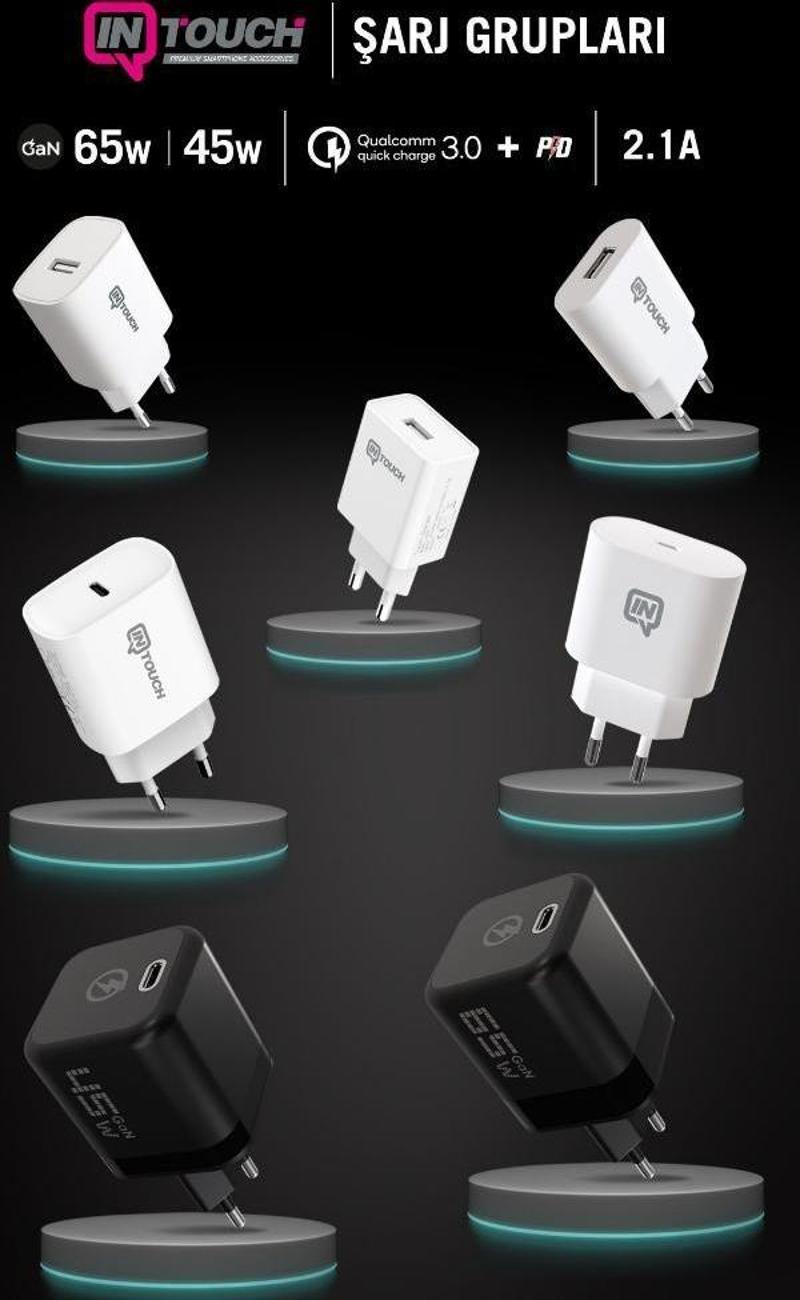 İntouch Smarty Mini 2.1 A Usb Şarj Adaptörü Ve Micro Kablo